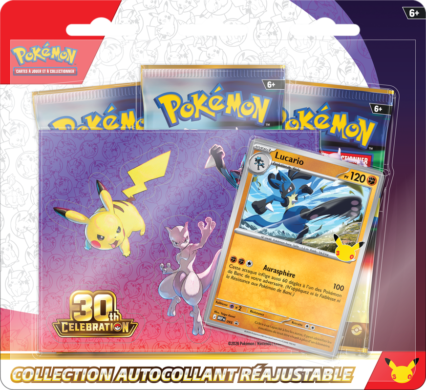 Pokemon 30th Celebration Tech Sticker Collection Blister (French) (Pre-Order) - Miraj Trading