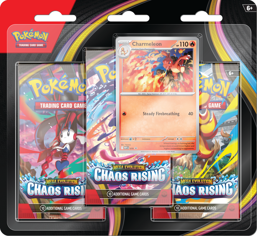Pokemon Chaos Rising 3 Pack Blister (Pre-Order)