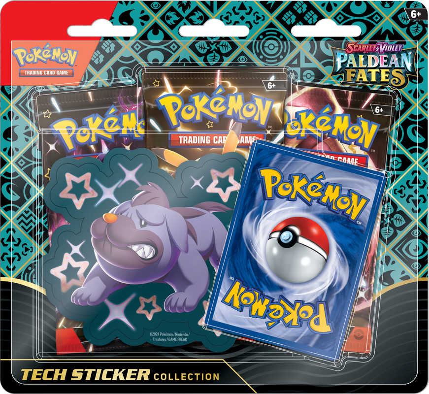 Pokemon Scarlet & Violet Paldean Fates Tech Sticker Collection Blister