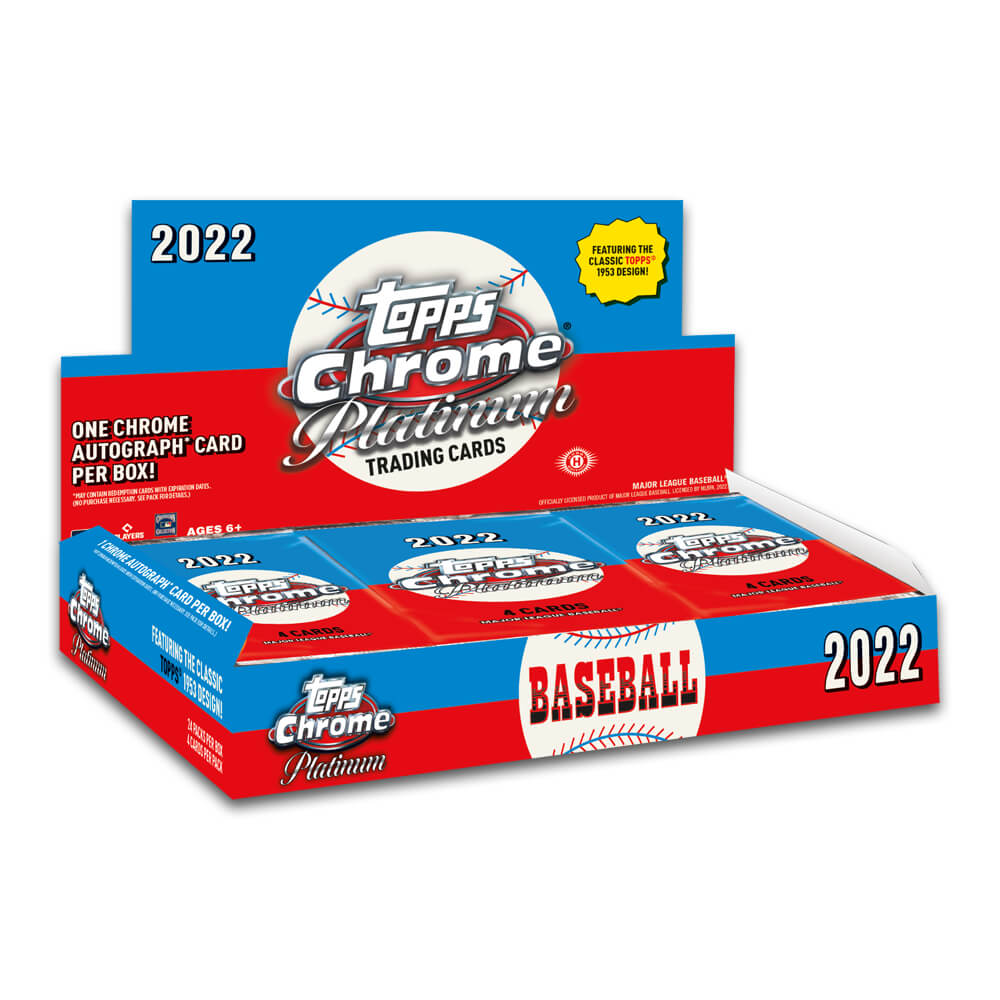 2022 Topps Chrome Platinum Anniversary Baseball Hobby Box - Miraj Trading