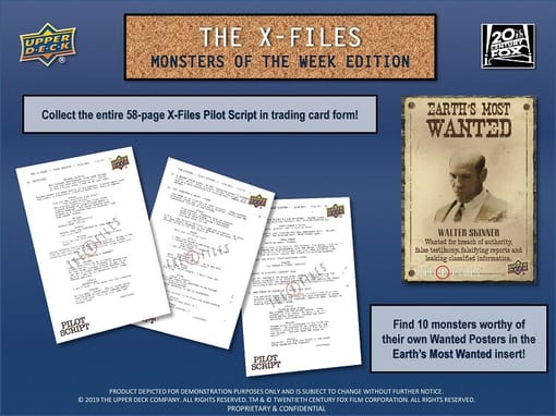 2019 Upper Deck X-Files Monster of The Week Trading Cards Hobby Box - Miraj Trading
