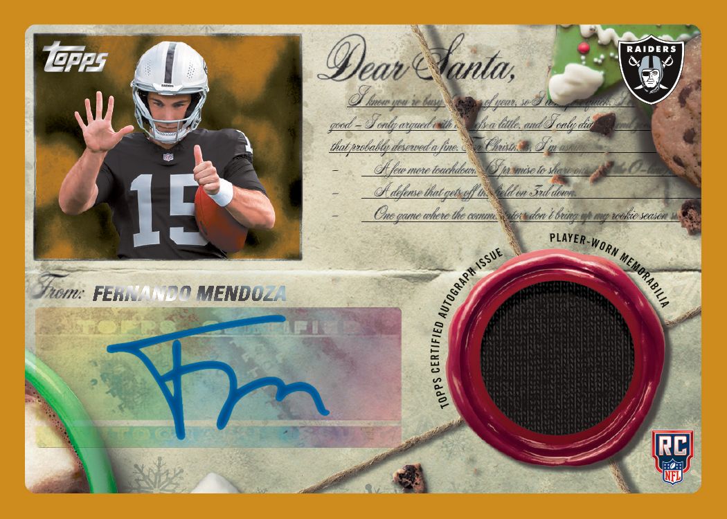 2026 Topps Holiday Football Mega Box - Miraj Trading
