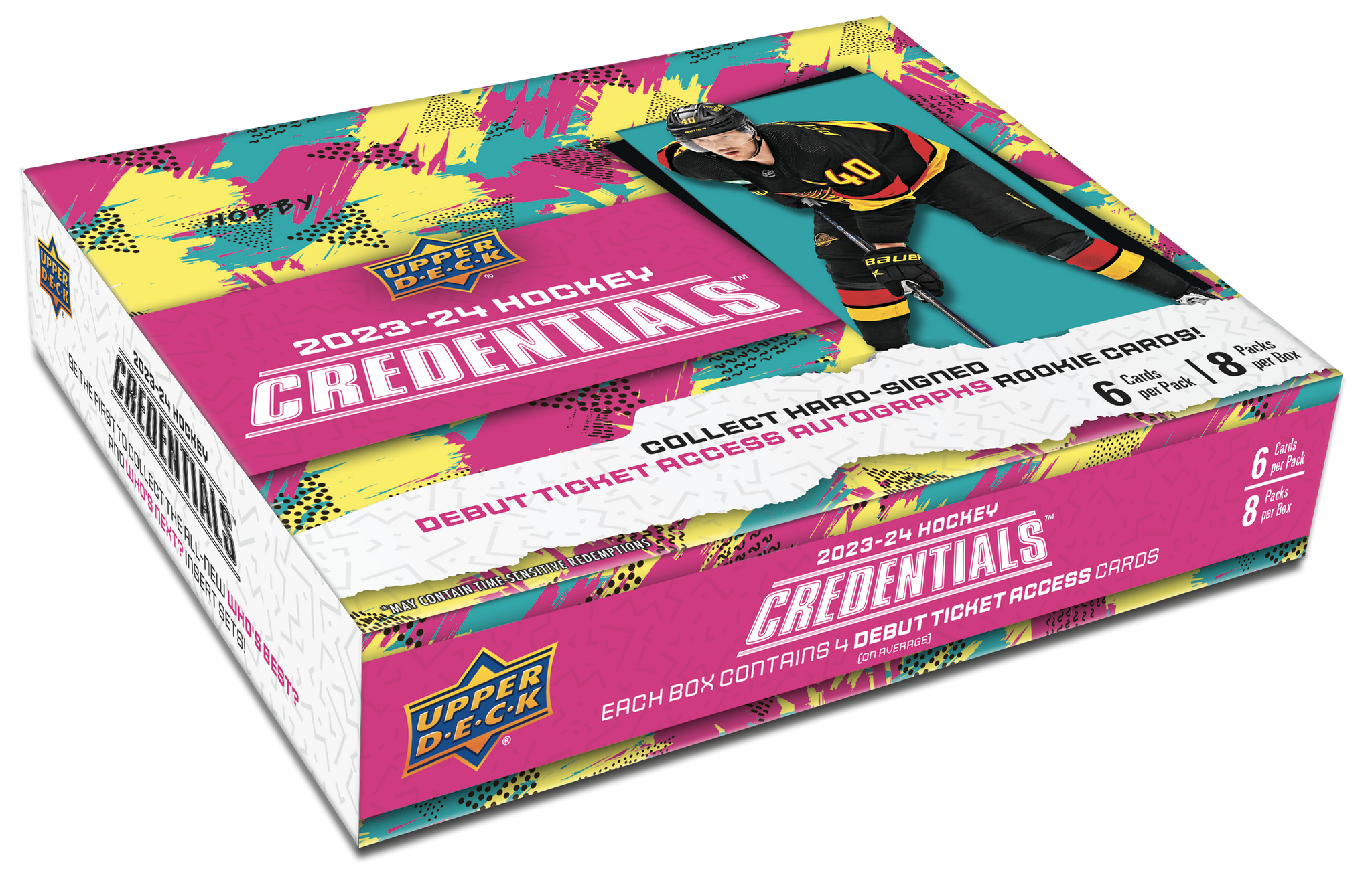 2023-24 Upper Deck Credentials Hockey Hobby Box | Miraj Trading