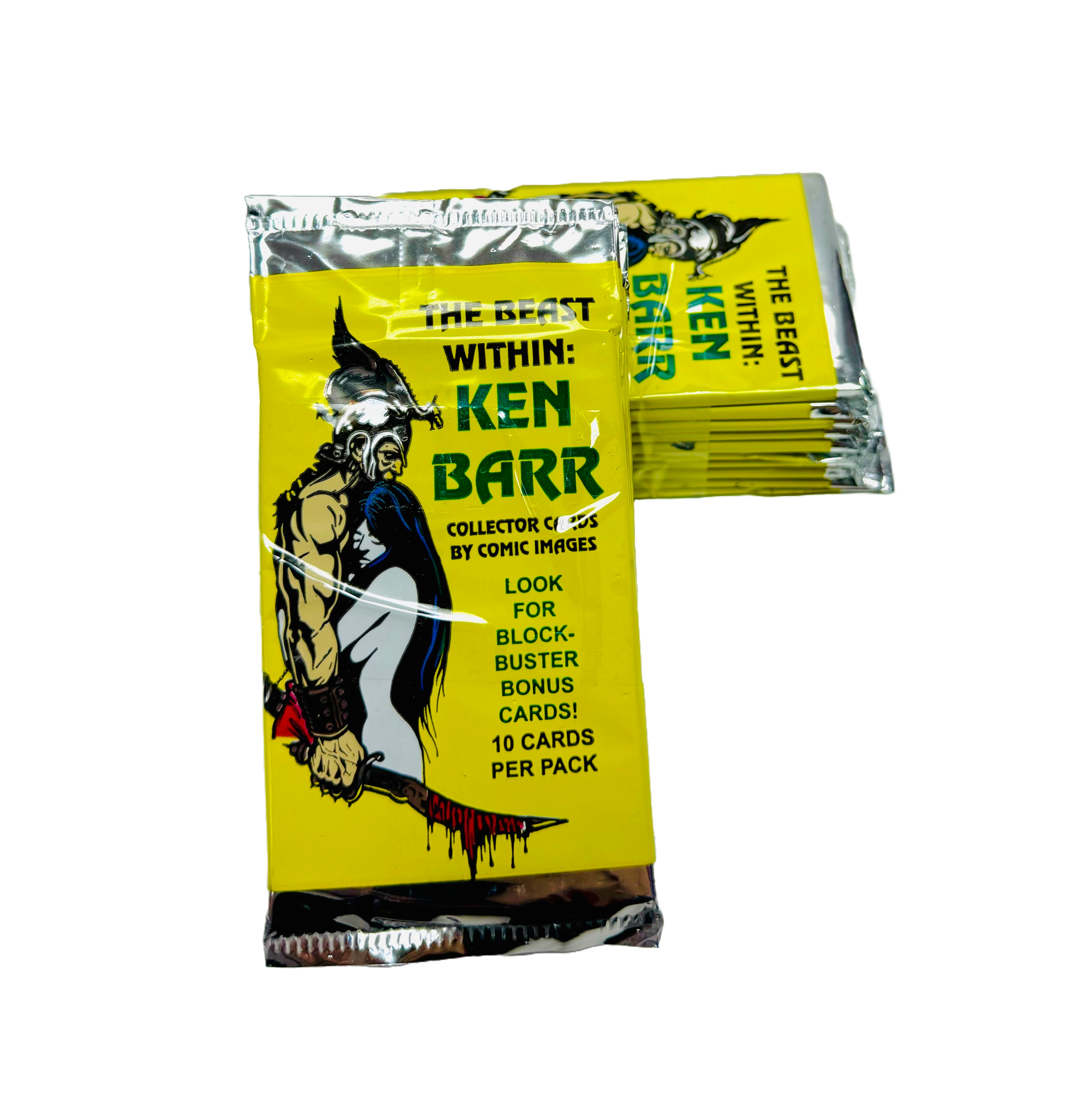 Ken Barr: The Beast Within Trading Cards Pack - (1994 - Comic Images) (10 Packs a Lot) - Miraj Trading