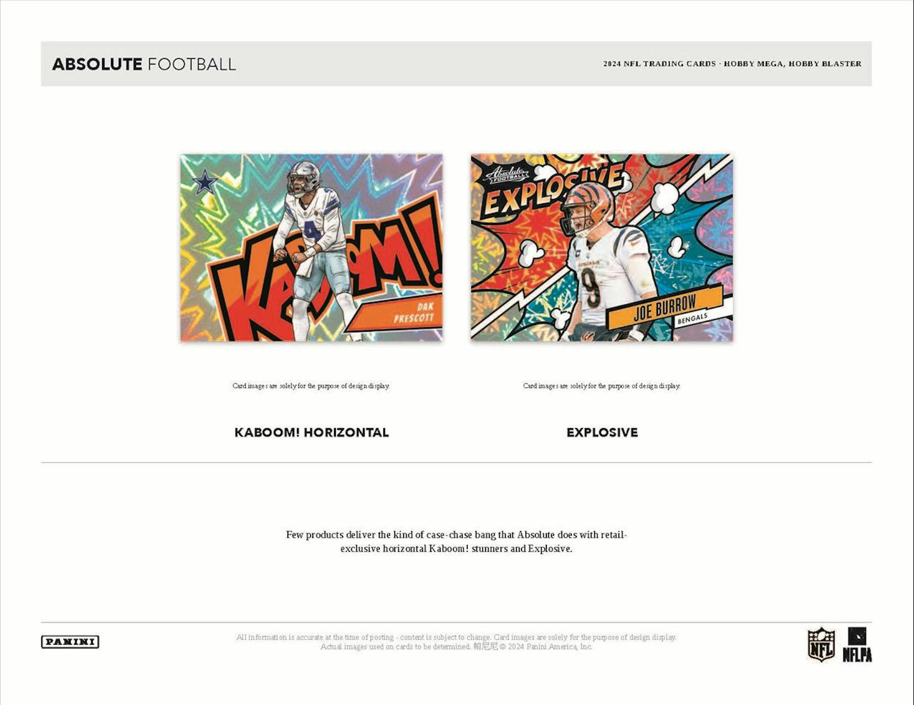 2024 Panini Absolute Football Hobby Mega Box - Miraj Trading