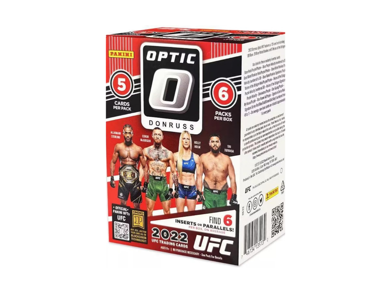2022 Panini UFC Donruss Optic 6-Pack Blaster Box (Purple Parallel) - Miraj Trading