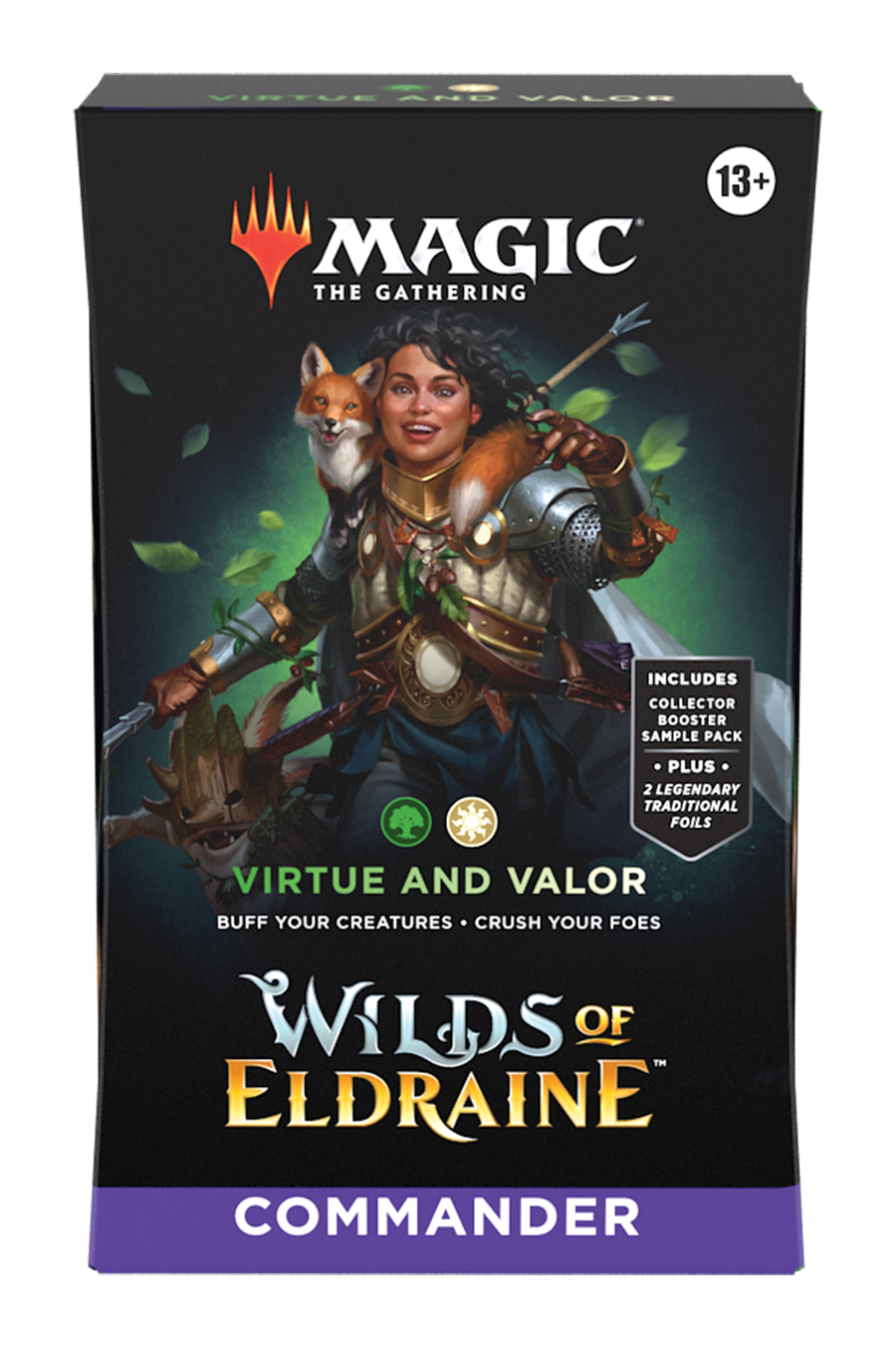 Magic the Gathering Wilds of Eldraine Commander Deck Box ( Set of 4 )