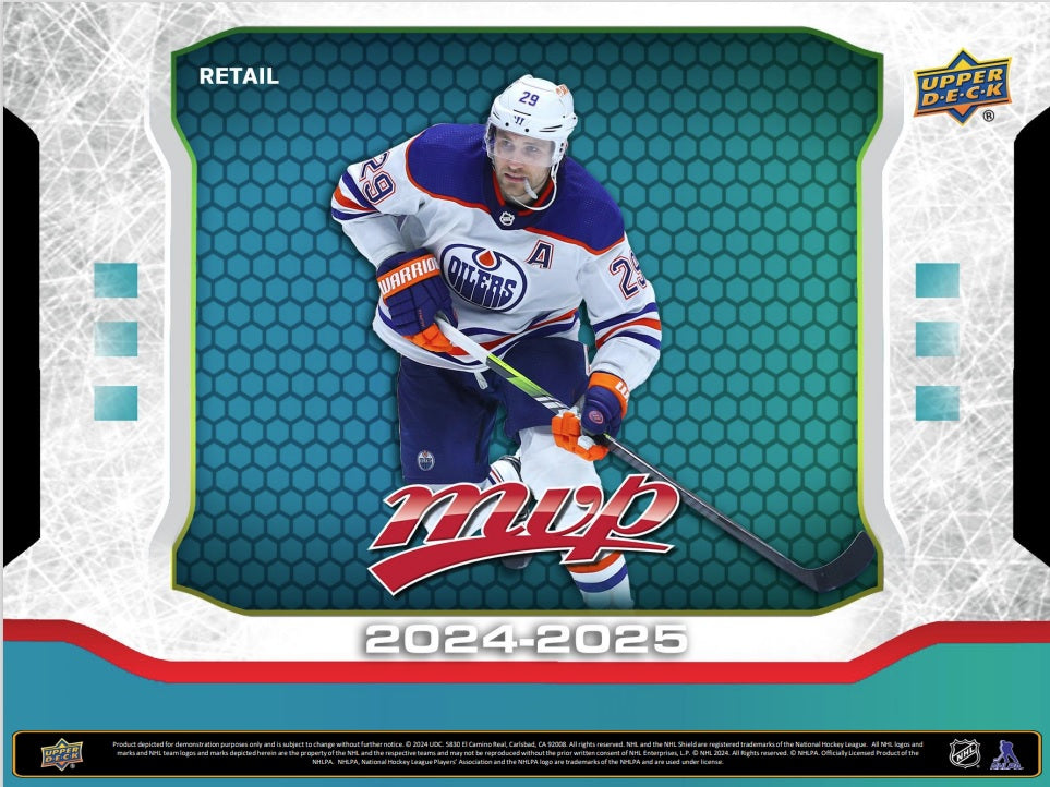 2024-25 Upper Deck MVP Hockey Retail Box (Case of 20 Boxes) (Pre-Order) - Miraj Trading