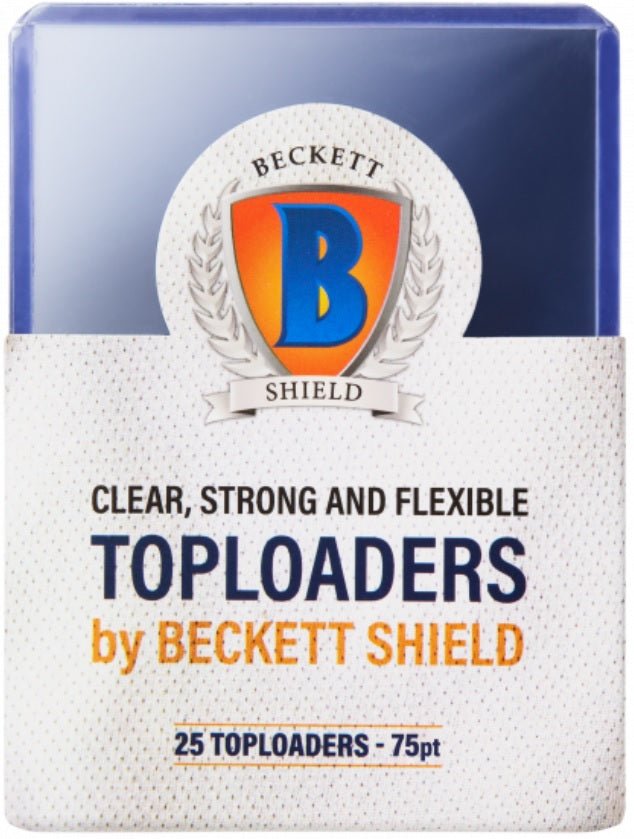 Beckett Shield Toploader 75PT (25CT)(Lot of 5)