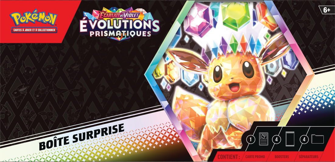 Pokemon Prismatic Evolutions Suprise Box (French) - Miraj Trading