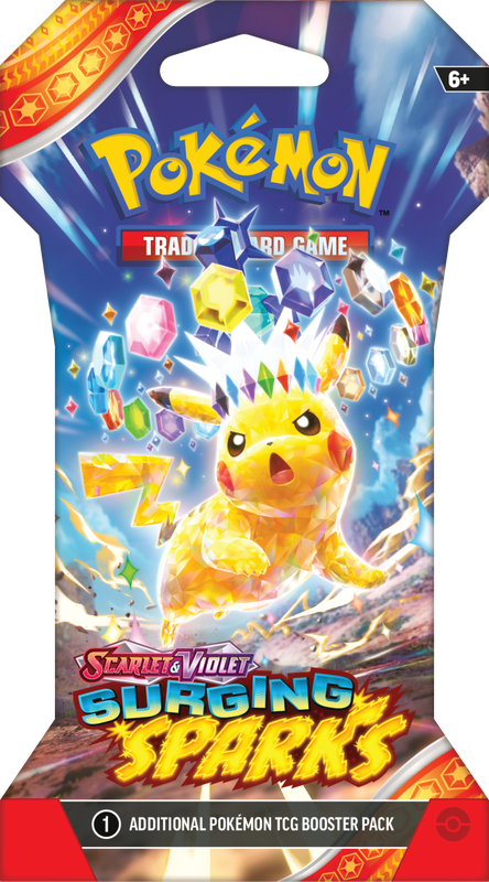 Pokemon Scarlet & Violet Surging Sparks Sleeved Booster Pack (Lot of 1
