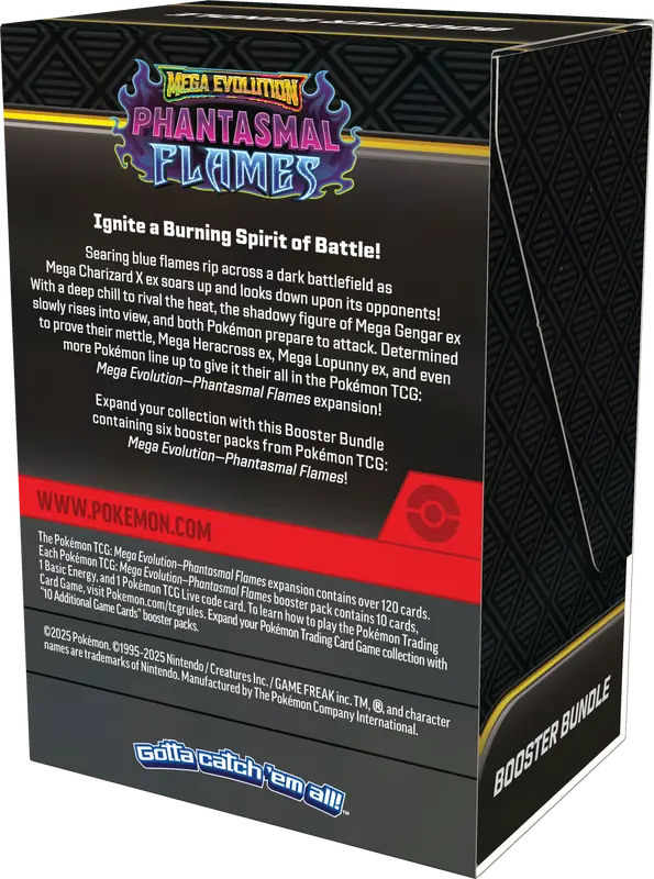 Pokemon Phantasmal Flames Booster Bundle (Pre-Order) - Miraj Trading
