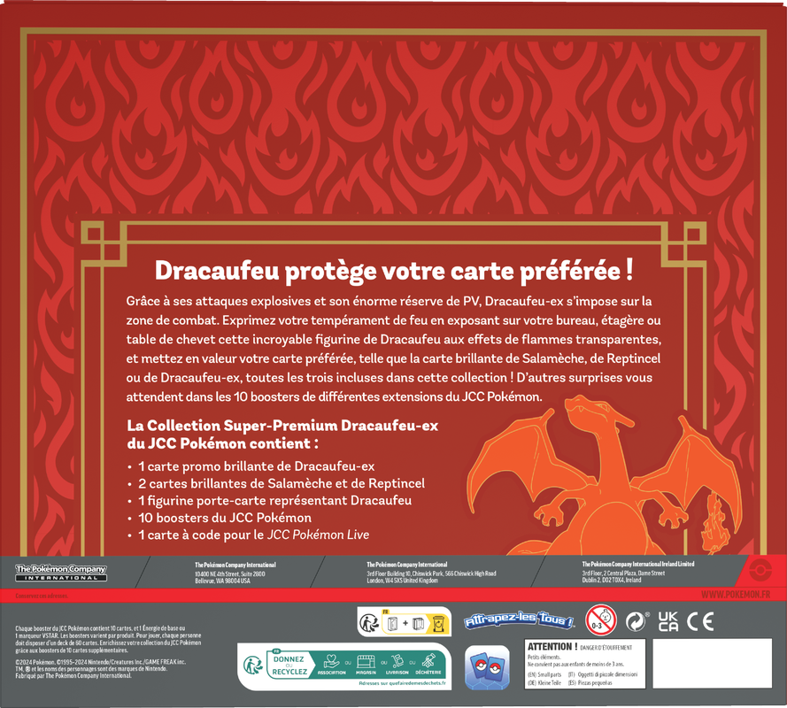 Pokemon Charizard Ex Super-Premium Collection Box (French) - Miraj Trading
