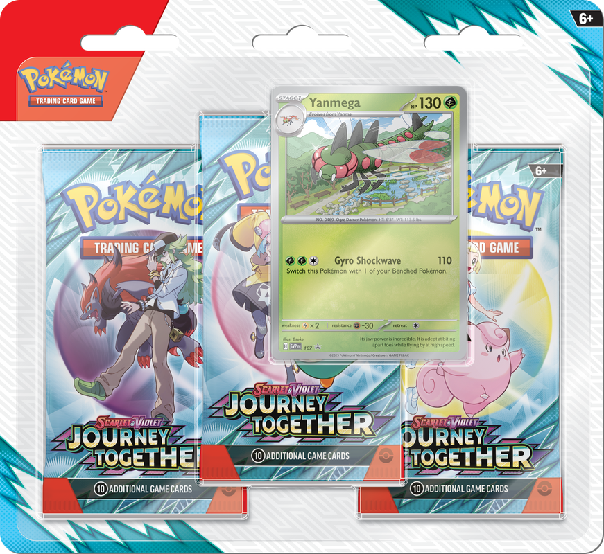 Pokemon Scarlet & Violet Journey Together 3 Pack Blister Pack - Miraj Trading