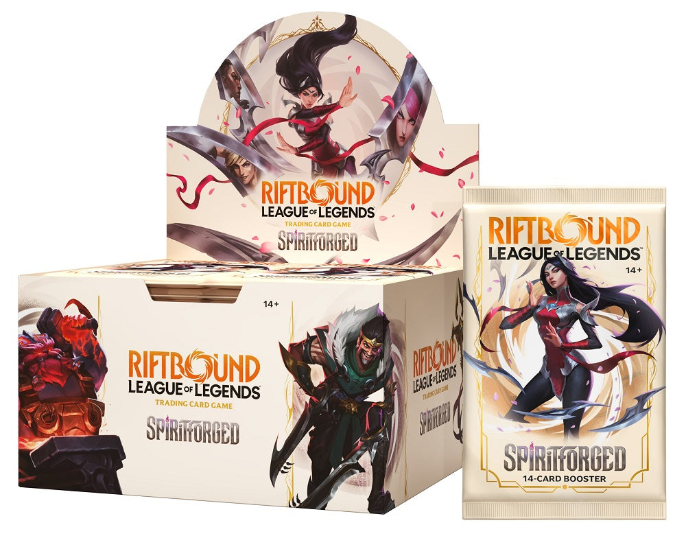 riftbound cards pre order League Of Legends Spiritforged Booster Box Unleashed booster pack Decided to make these box:1x Box Protector magnético