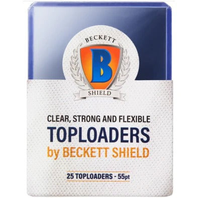 Beckett Shield Toploader 55PT (25CT)(Lot of 5)