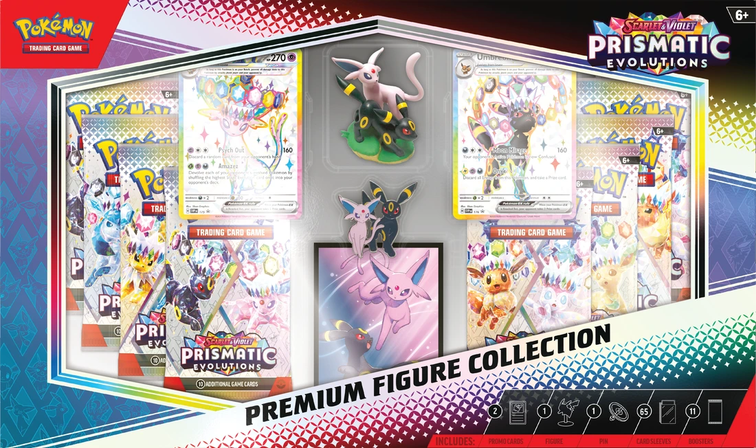 pokemon prismatic evolution booster box pre order Pokemon Prismatic Evolution Premium Figure Collection Box