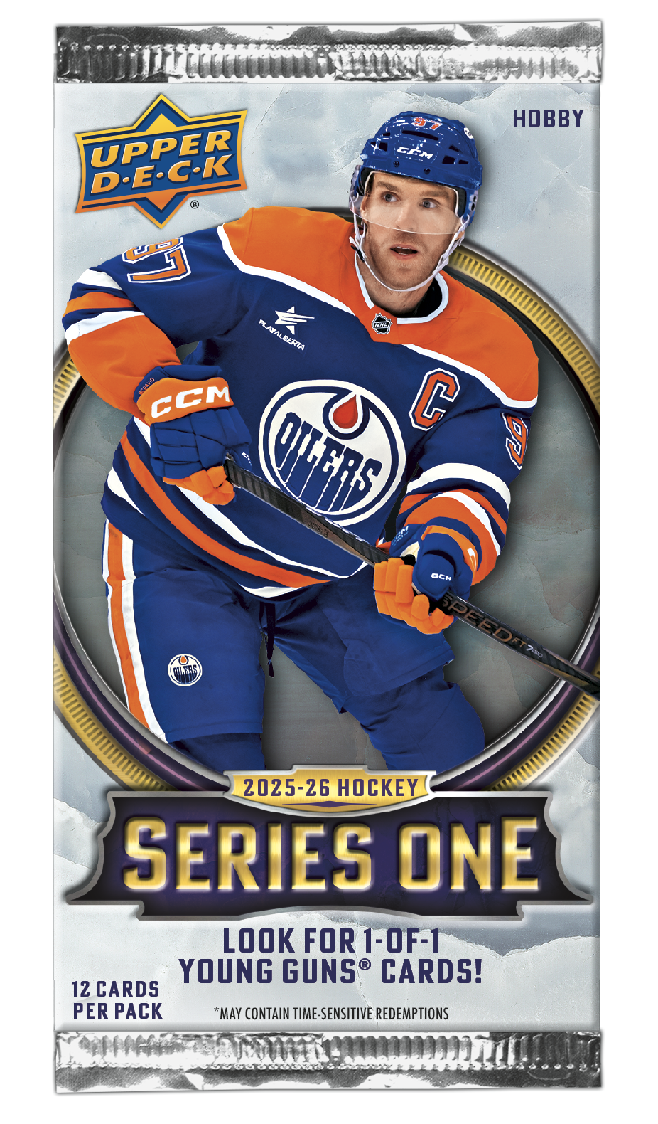 2025-26 Upper Deck Series 1 Hockey Hobby Pack (4 Packs a Lot) - Miraj Trading