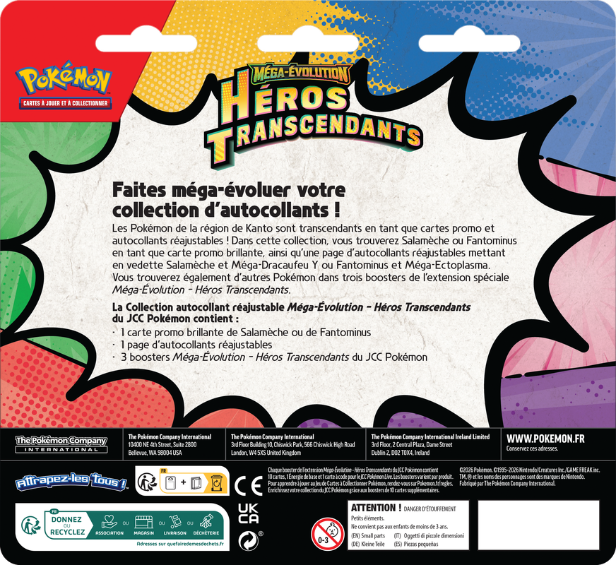 Pokemon Ascended Hero Tech Sticker Collection Blister (French) (Pre-Order)