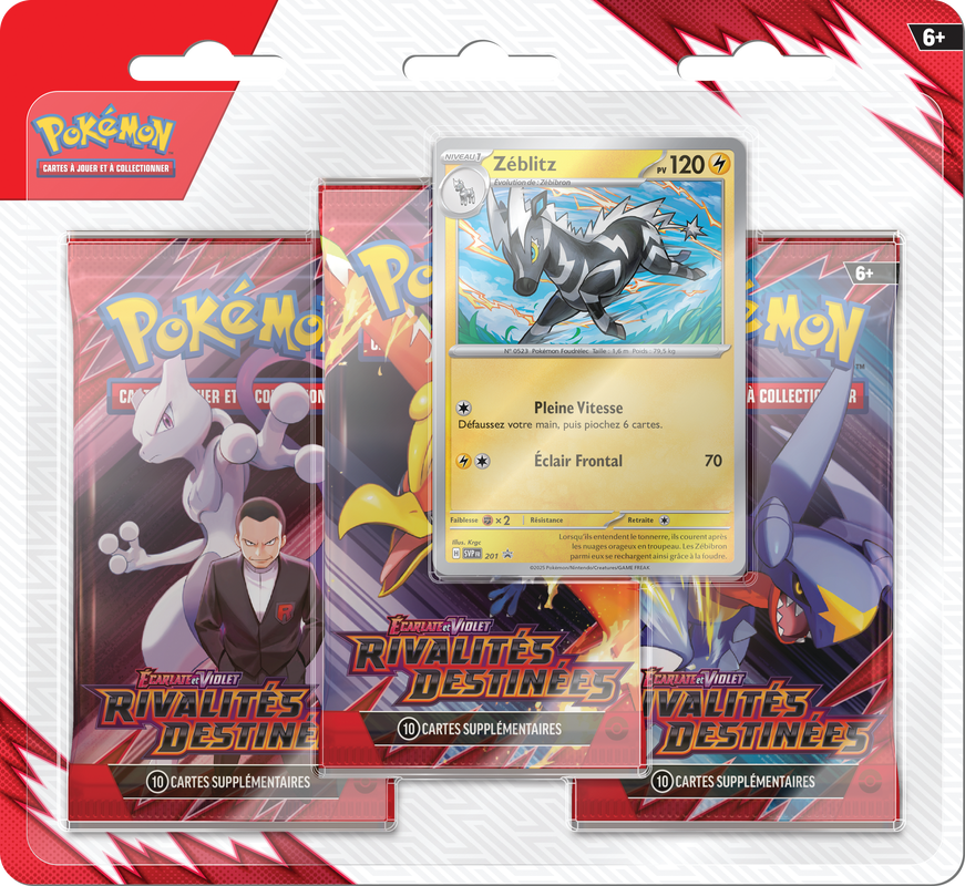 Pokemon Destined Rivals 3 Pack Blister (French)(Pre-Order) - Miraj Trading