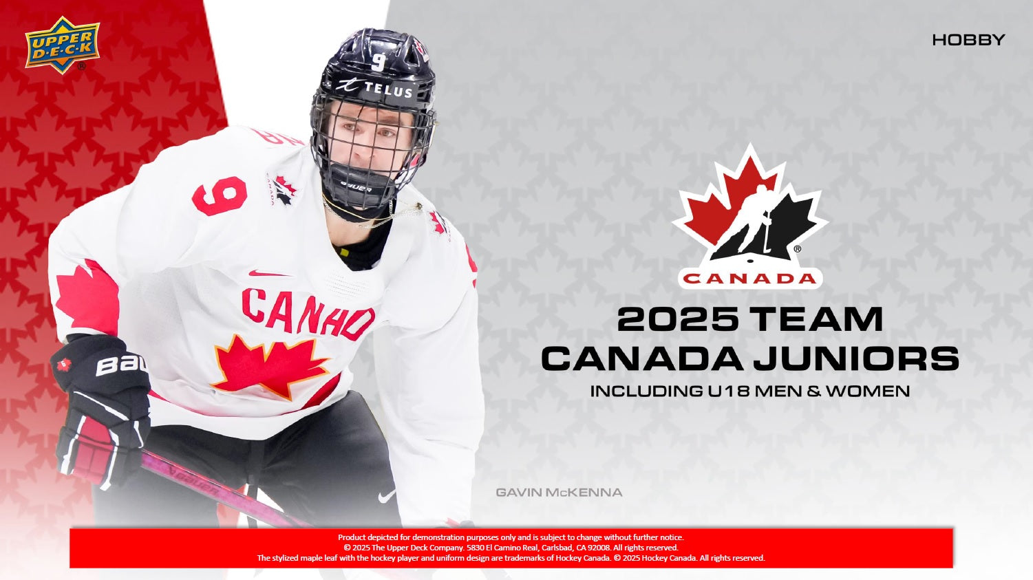 2025 Upper Deck Team Canada Juniors Hockey Hobby Case (Pre-Order) - Miraj Trading
