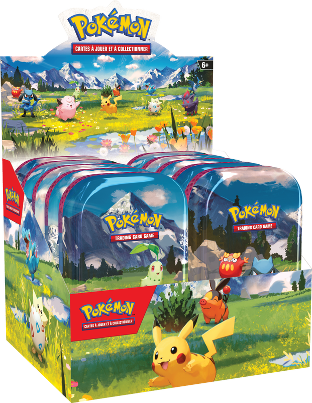 Pokemon Ascended Hero Mini Tins Display Box (10 Tins Per Display) (French) (Pre-Order)