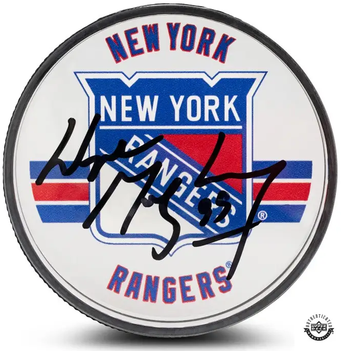 Wayne Gretzky Autographed New York Rangers Acrylic Puck