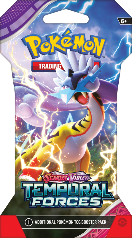 Pokemon Scarlet and Violet Temporal Forces Sleeved Booster Pack (24 packs a lot) (Pre-Order) - Miraj Trading