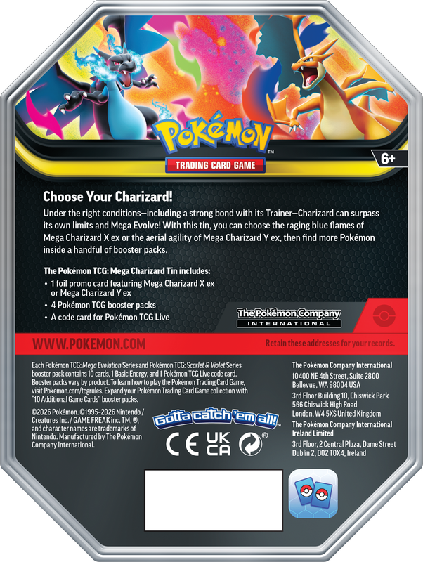 Pokemon Mega Charizard Tin - Miraj Trading