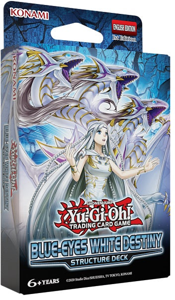 Yugioh Blue Eyes White Destiny Structure Deck Display Box (8 Decks per Display)(Pre-Order) - Miraj Trading