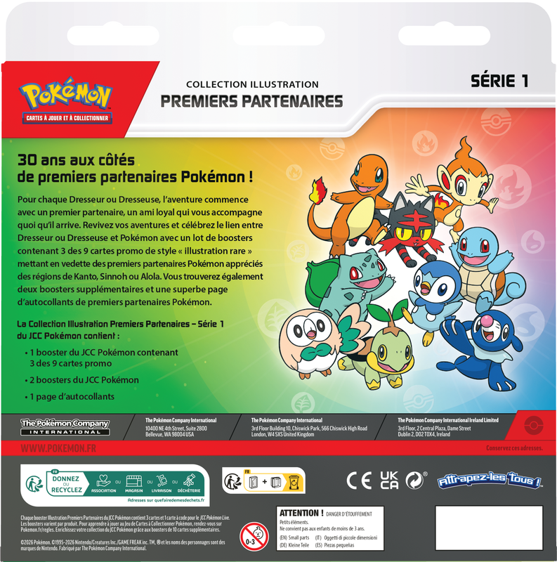 Pokemon First Partner Illustration Collection Series 1 Box (French) (Pre-Order) - Miraj Trading