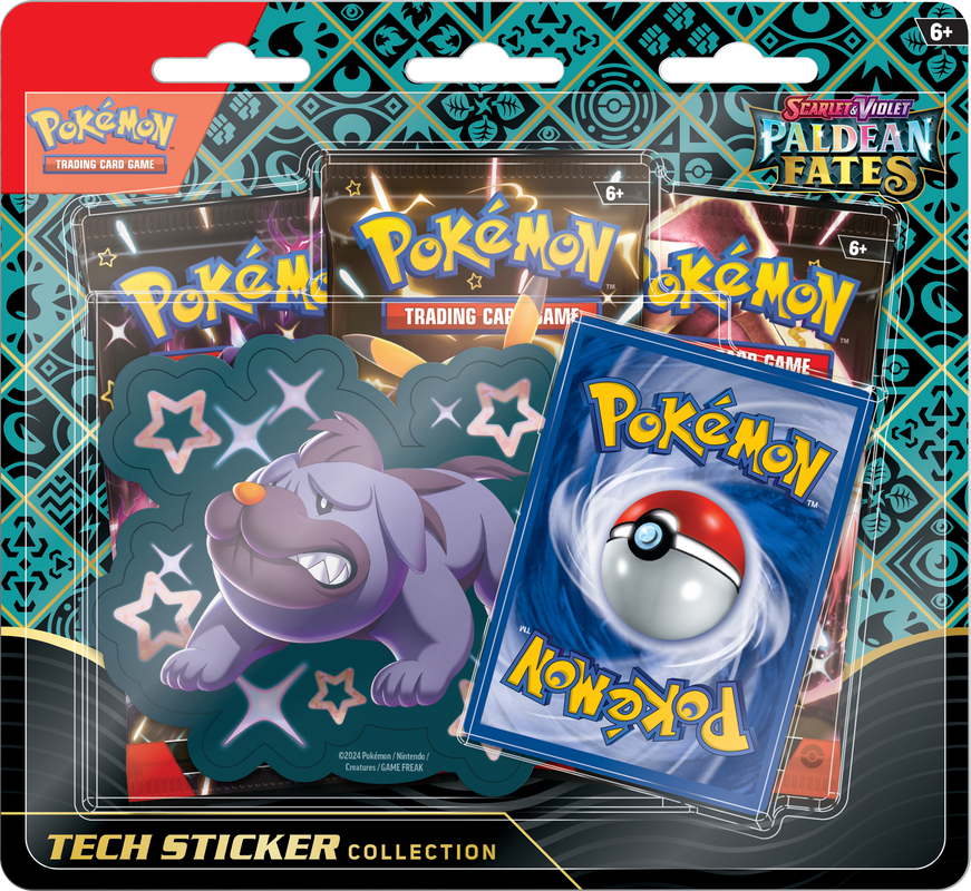Pokemon Scarlet & Violet Paldean Fates Tech Sticker Collection (Pre-order) - Miraj Trading