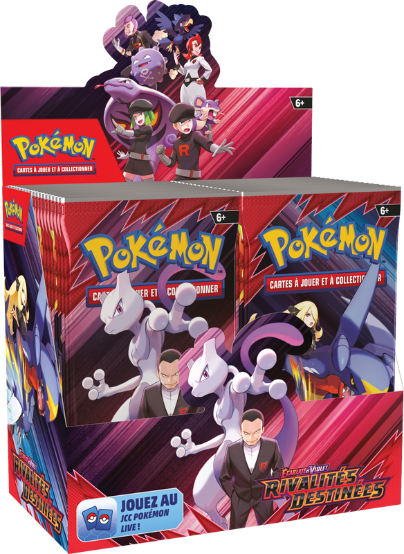 Pokemon Destined Rivals BoosterCase (Case of 6 Boxes)(French)(Pre-Order) - Miraj Trading