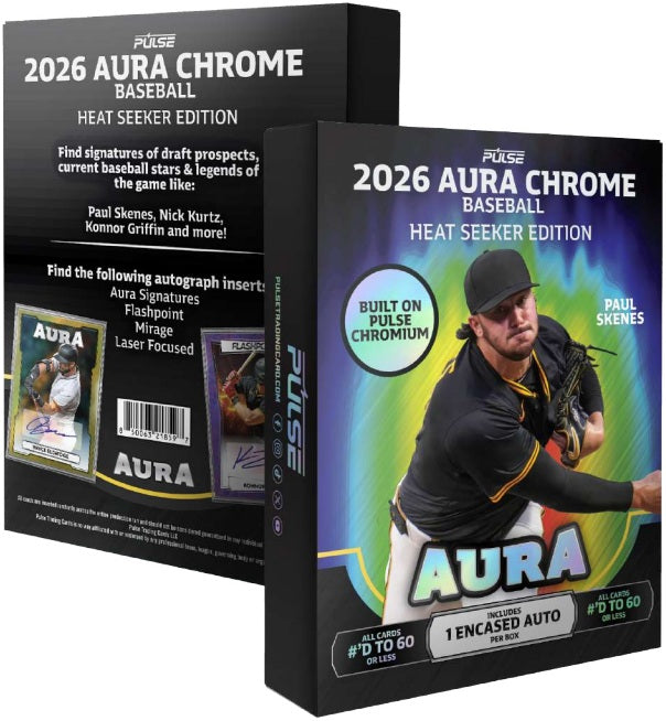 Pulse Aura Chrome Baseball 2026 Heat Seeker Hobby Box (Pre-Order) - Miraj Trading