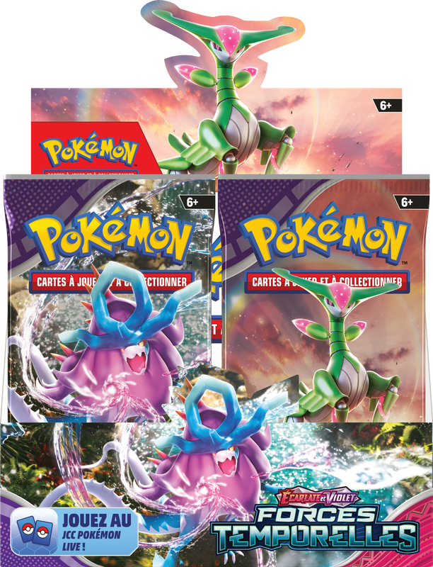 Pokemon Scarlet And Violet Temporal Forces Booster Box (French) (Pre-Order) - Miraj Trading