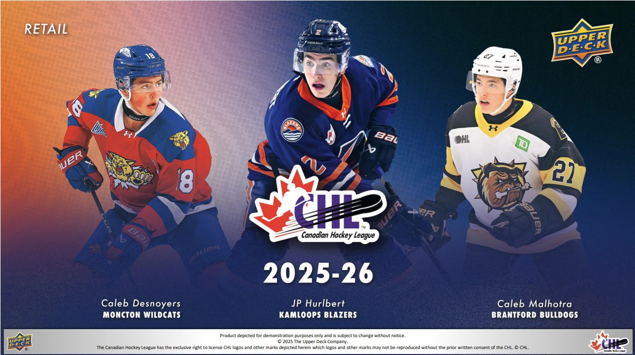 2025-26 Upper Deck CHL Hockey Blaster Master Case (Master Case of 20 Boxes) (Pre-Order) - Miraj Trading