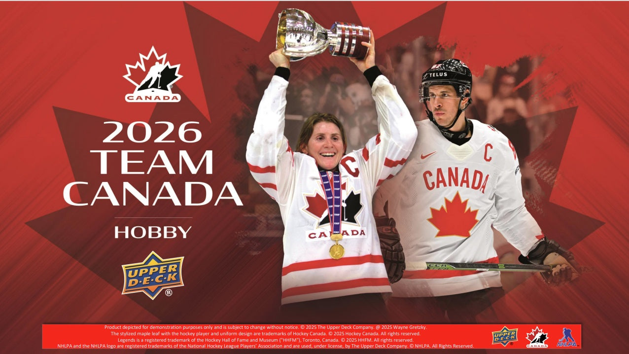 2025-26 Upper Deck Team Canada Hockey Hobby Case (Case of 12 boxes) (Pre-Order) - Miraj Trading