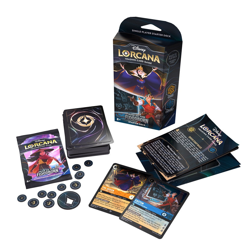 Disney Lorcana Rise of the Floodborn Starter Deck Display Box (Pre-Order) - Miraj Trading