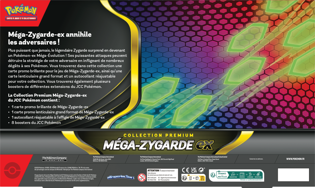 Pokemon French Mega Zygarde Ex Premium Collection Box (Pre-Order) - Miraj Trading