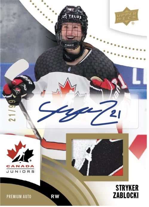 2025 Upper Deck Team Canada Juniors Hockey Hobby Case (Pre-Order) - Miraj Trading