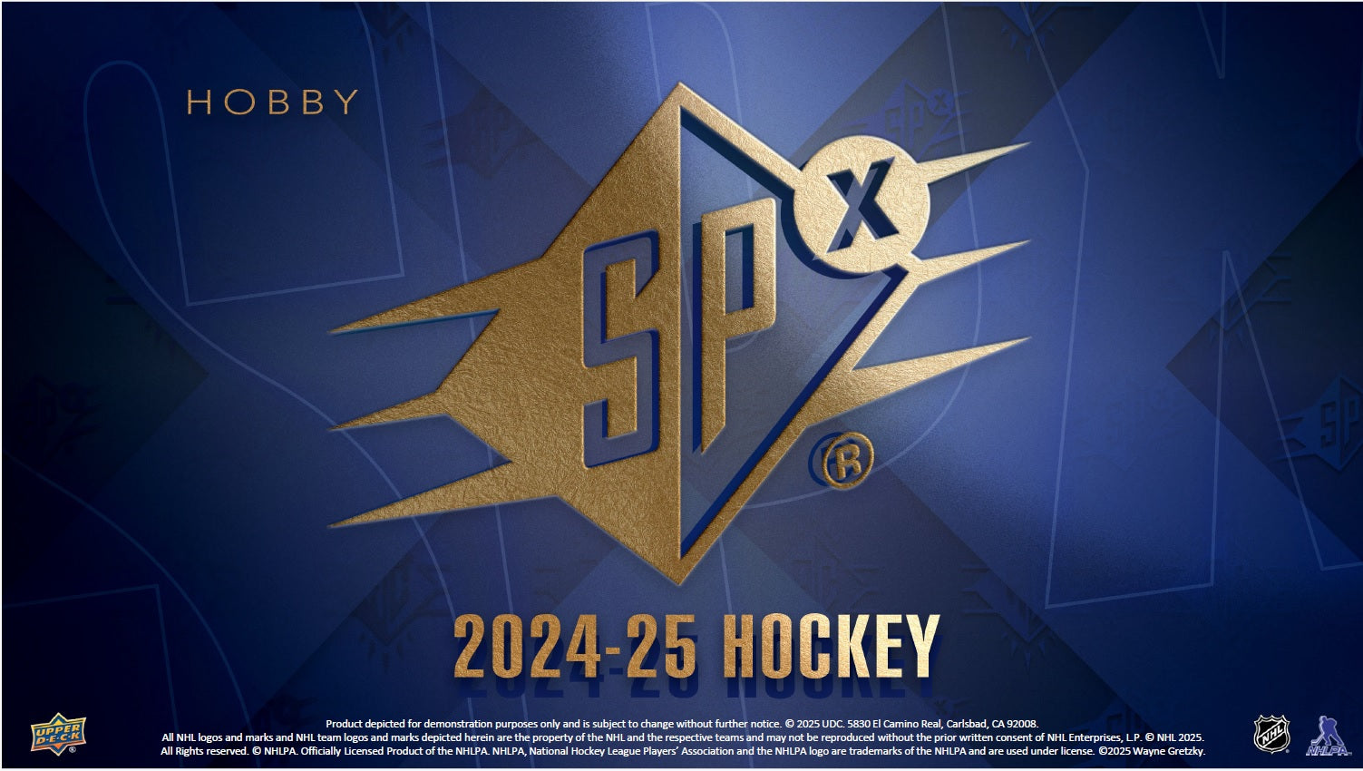 2024-25 Upper Deck SPX Hockey Hobby Master Case (Case of 20 boxes)(Pre-Order) - Miraj Trading