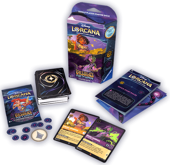 lorcana ursula's return starter deck card list Disney Decks Review - Songs and Swords youll get a taste of the rich story and varied characters of Disney Lorcana Disney Lorcana: Ursula's Return Starter