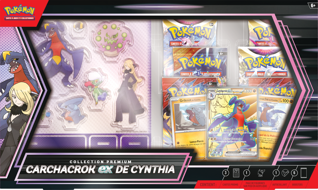 Pokemon Cynthia's Garchomp EX Premium Collection Box (French)(Pre-Order) - Miraj Trading