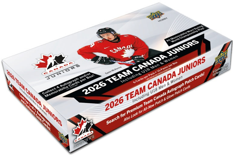 2026 Upper Deck Team Canada Juniors Hockey Hobby Box