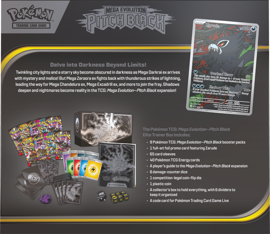 Pokemon Pitch Black Elite Trainer Box (Pre-Order) - Miraj Trading