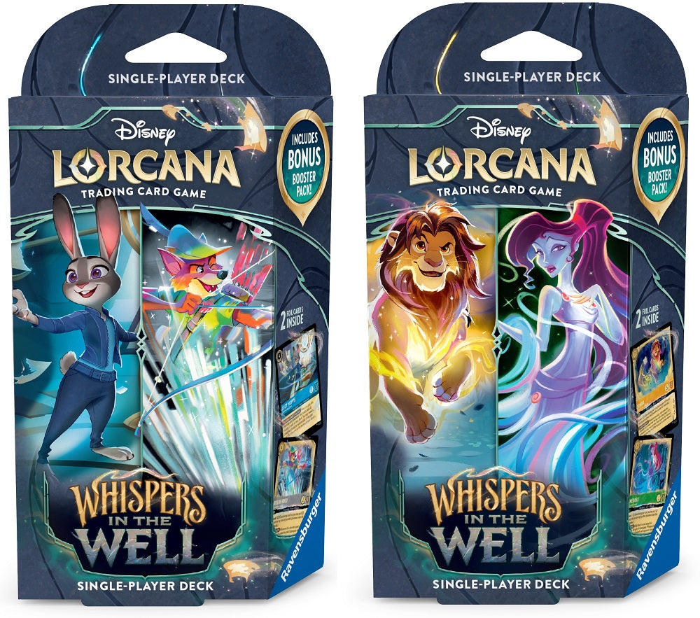 Disney Lorcana Whispers In The Well Starter Deck (Set of 2)(Pre-Order) - Miraj Trading