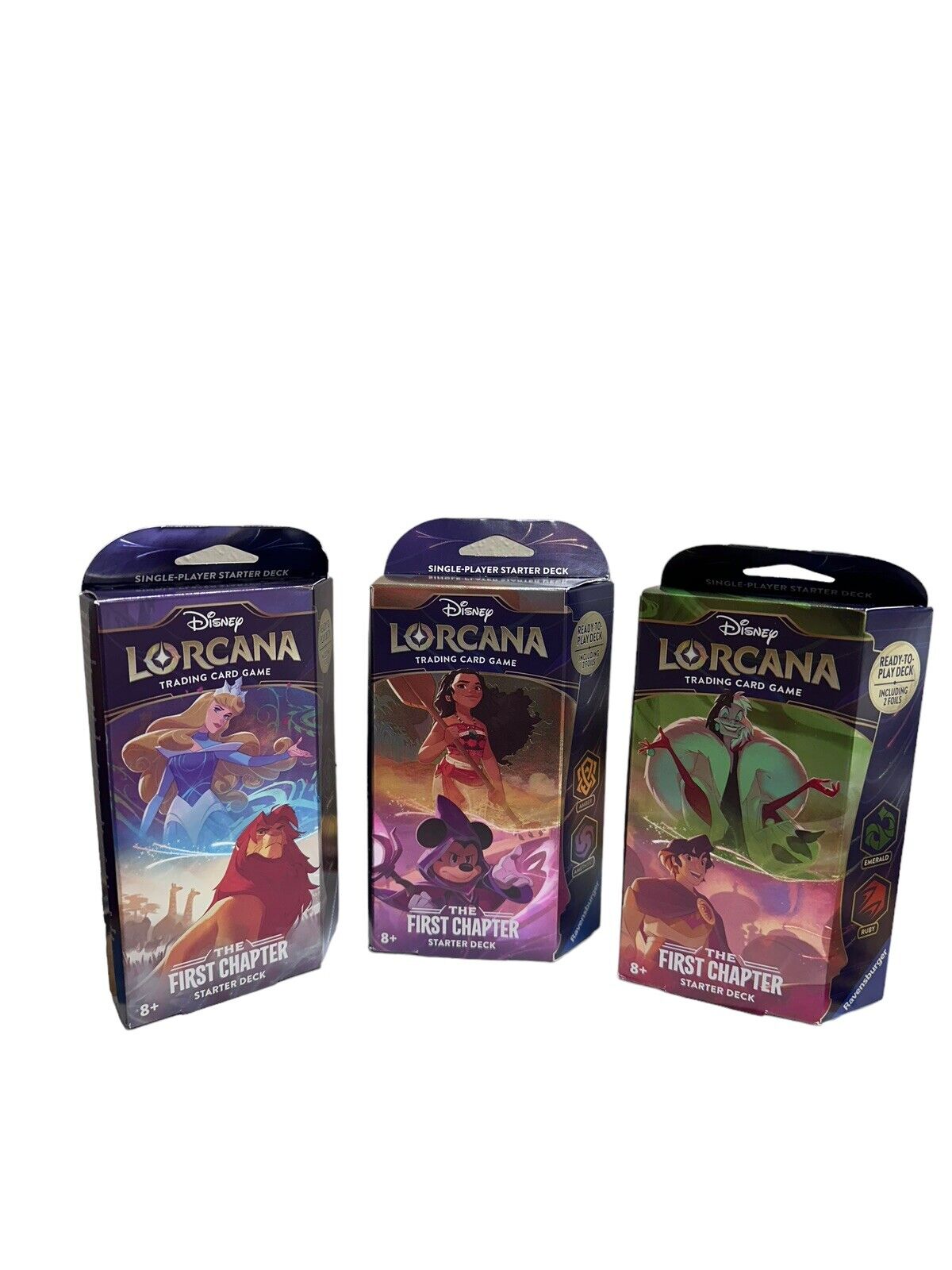 Disney Lorcana: The First Chapter Starter Decks (Set of 3)