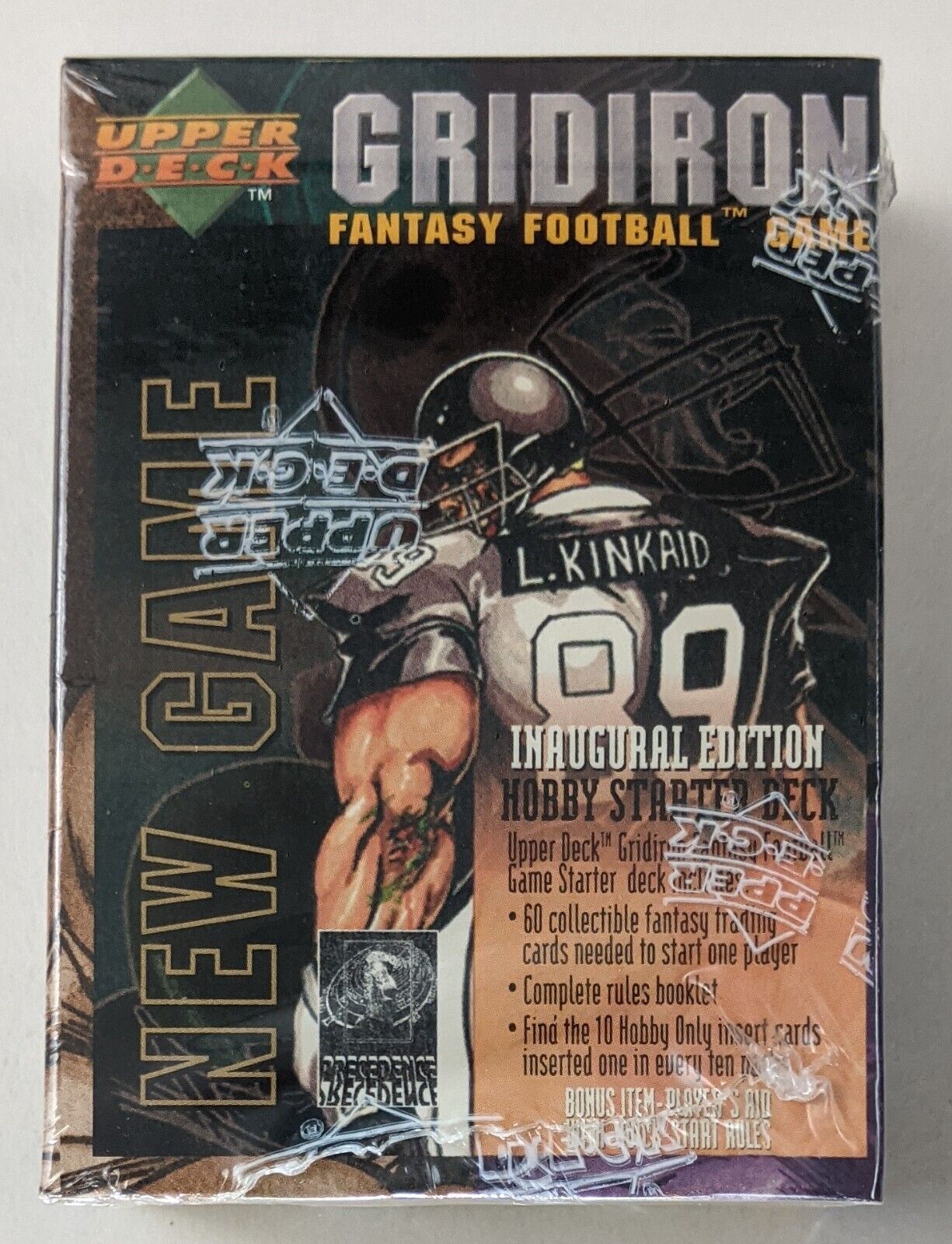 1995 Gridiron Fantasy Football Game Inaugural Edition Hobby Starter Deck Box - Miraj Trading