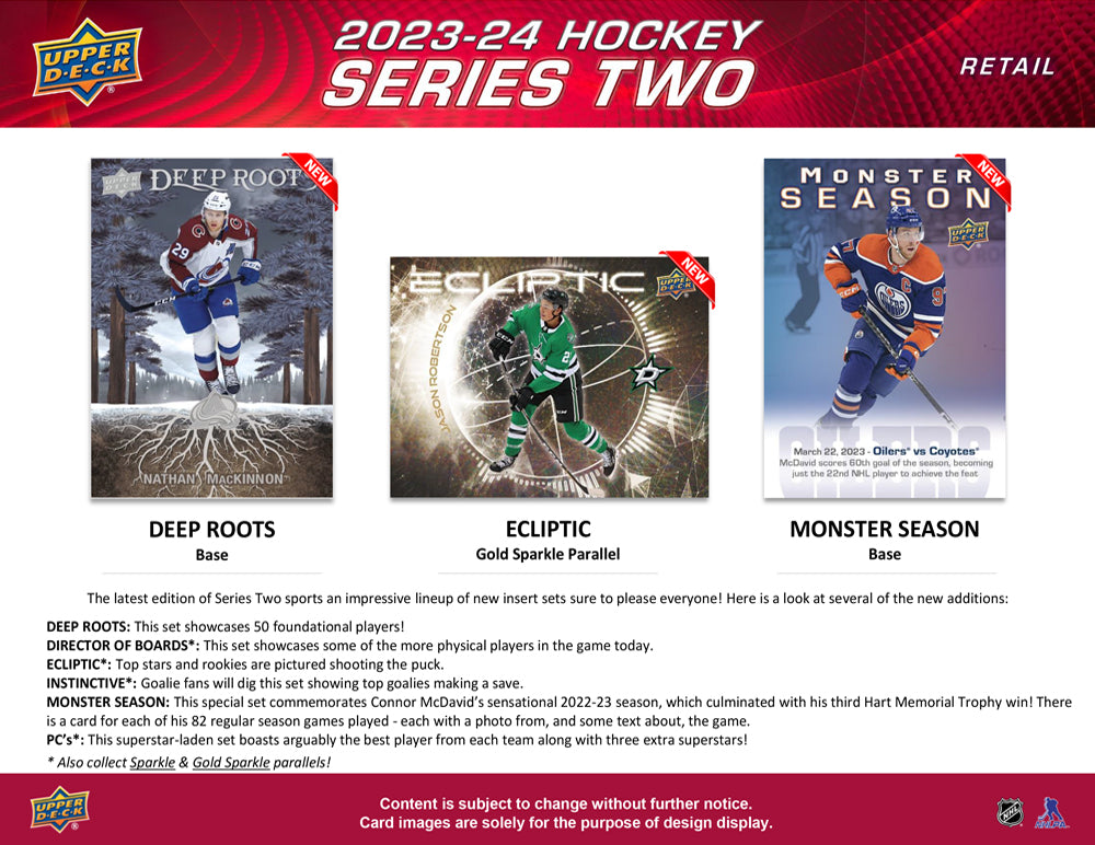 2023-24 Upper Deck Series 2 Hockey Tin Master Case (Case of 12 Boxes) (Pre-Order) - Miraj Trading