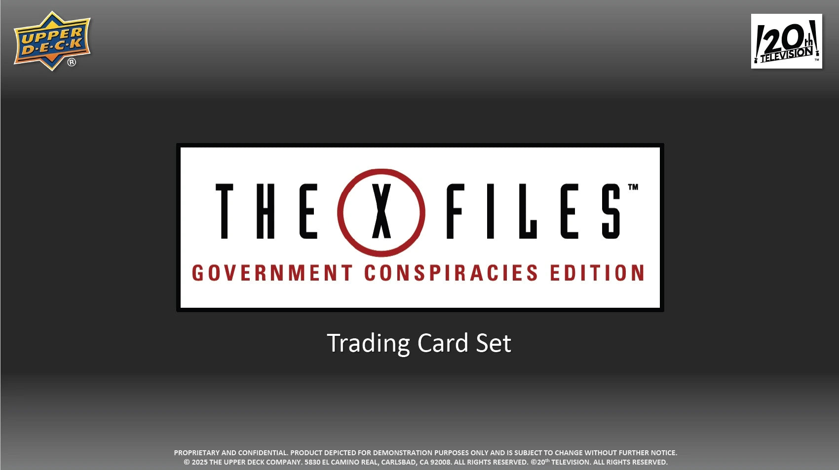 2025 Upper Deck The X-Files Government Conspiracies Edition Hobby Box - Miraj Trading
